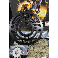 Nhông sên dĩa Kymco Kpipe 50 (sên 9 ly Vàng )hiệu SAP- NSD, xích đĩa tải chính hãng Thái Lan