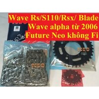 Nhông Sên Dĩa Neo Mitkammakon Wave S110/Rs/Rsx/Blade, Wave Alpha Từ 2006, Future Neo Không Fi - Nhập Thái Lan