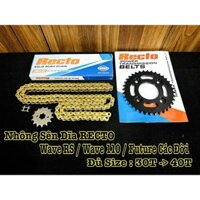 Nhông Sên Dĩa RECTO Wave RS / W125 / W125i / Ws110 / Future Các Đời Đủ Size : 30T -> 40T Hàng Chính Hãng RECTO ++