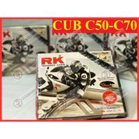 Nhông sên dĩa RK Cub C50/C70 - Chính hãng