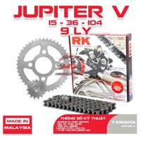 Nhông sên dĩa RK xe Jupiter V thương hiệu Nhật Bản