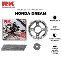 Nhông sên dĩa RK xe Wave100 - Dream - Future 1 thương hiệu JAPAN Hàng made in Malaysia