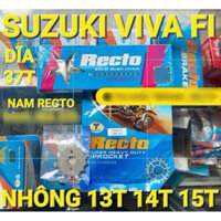 Nhông sên dĩa Suzuki Viva Fi Dĩa 37 nhông 13,14,15 Thailand-Malaysia