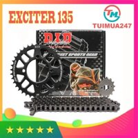 Nhông sên dĩa Thái Lan DID xe Exciter 135/2011 sên đen ( 14T-38T sên 10 ly )