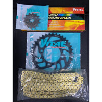 NHÔNG SÊN DĨA VÀNG 7LY 415 EXCITER 135 DĨA 38T NHÔNG 14T 15T - Chính Hãng VITAL