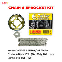 Nhông sên dĩa WAVE 110, Wave nhỏ, Wave Blade, Wave S110, tất cả các dòng xe Wave - Nhông sên dĩa CATTA chất lượng cao - Wave Alpha Alpha  - Sên 10 ly