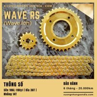 NHÔNG SÊN DĨA WAVE RS / WAVE RSX/ WAVE S110/ WAVE ALPHA LỚN/ FUTURE X/ FUTURE 125 VÀNG