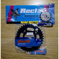 Nhông sên dĩa Wave Rsx AT chính hãng Recto đen ====