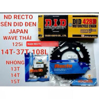 NHÔNG SÊN DĨA WAVE THÁI 125i,NHÔNG DĨA RECTO SÊN DID ĐEN JAPAN . ++++