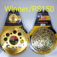 Nhông sên dĩa winner did vàng