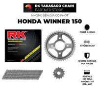 Nhông Sên Dĩa xe máy Honda Winner 150 - Nhông Sên Dĩa RK - Nhông Dĩa thép - Sên có phốt O-ring chuyên tải nặng