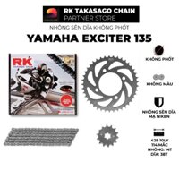 Nhông Sên Dĩa xe máy Yamaha Exciter 135 - Nhông Sên Dĩa RK - Nhông Dĩa thép - Sên không phốt