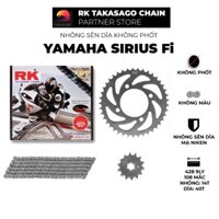 Nhông Sên Dĩa xe máy Yamaha Sirius Fi - Nhông Sên Dĩa RK - Nhông Dĩa thép - Sên không phốt