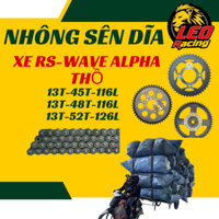 Nhông sên dĩa XE RS-WAVE ALPHA THỒ, 45, 48, 52, nhông 13, sên 10 ly, siêu khoẻ, siêu rẻ ,Thương Hiệu FIRE HORSE
