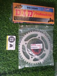Nhông sên đĩa Yamaha Virago XV250 125 với sên 520HV-120L vàng có phốt cao su và Sên 520-120L Thường Thương hiệu SFR