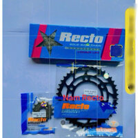 Nhông sên dĩa[Bộ đen]10Ly exciter 150,fz150,exciter 155,tfx 150 sên 10ly đen Recto dĩa từ 36…..49T ++++