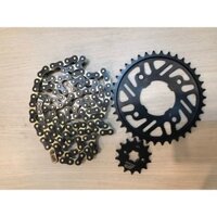 NHÔNG SÊN DĨA(NHÔNG XÍCH ĐĨA) PRO-BIKE THÁI CNC CHO SUZUKI RAIDER RÁP LÊN ZIN THEO XE