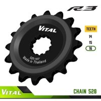 nhông trước 13T 14T 15T chuẩn 520 yamaha R3, MT03 ,R25,Ninja 400 VITAL MADE IN THAILAND