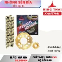 NHÔNG XÍCH ĐĨA MẠ VÀNG KINGTHAI CHO DREAM WAVE RS RSX ALPHA ANPHA BLADE, King Thai Kam Thai Kamthai...