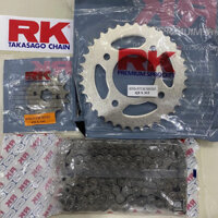 Nhông xích RK lắp xe Future125, Future Neo Fi, Wave RS, RSX, WS 110,... (14T-36T - 428H-108H) zin