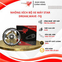 Nhông xích xe máy STAR xe Dream, Wave Trung Quốc - Hàng công ty chính hãng, chất lượng cao