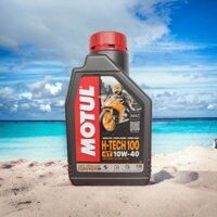 Nhớt 1L Motul H-tech MA2 ) tổng hợp 100% cho xe máy số , Htech 1 Lít, fully synthetic