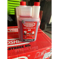 Nhớt 2 thì (2T) OSHIMA chính hãng cho máy cưa, máy cắt cỏ 2 thì