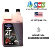 Nhớt 2 thì Kavi 1L nắp đỏ made in Malaysia