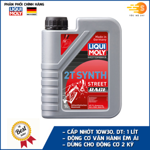 Nhớt chuyên dùng cho xe 2 thì Liqui Moly Motorbike 2T Synth Street Race 1505 1 lít
