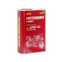 Nhớt Đặc Biệt Cho Xe Côn Tay, Xe Phân Khối Lớn MANNOL 7812 4-Takt Motorbike ESTER 10W-40 SL 1 Lít  100 Germany