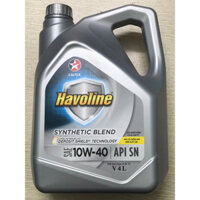 Nhớt động cơ ô tô xăng Havoline Synthetic Blend 10W40 / 4L