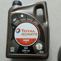Nhớt động có Total Quartz 5000 10W40 4 lít - Dầu nhớt Total