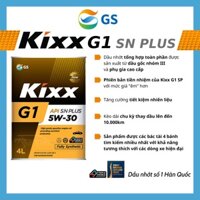 [Nhớt Động Cơ Xăng] Kixx G1 5W-30 / 10W-40 API SN Plus - Nhớt Nhập Khẩu - Riautocare