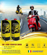 Nhớt Eni 5W40 -  iRide Scooter MA2 – Nhớt Eni cho Vespa