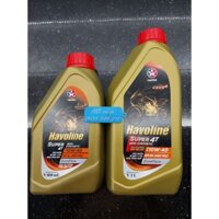 NHỚT HAVOLINE SUPER 4T SEMI-SYNTHETIC 10W40 1LIT VÀ 800ML