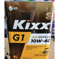 Nhớt Kixx G1 SN Plus 10w40 - bán tổng hợp - 4L