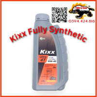 Nhớt Kixx Ultra 4T 10W40 0.8L-1L 100% Tổng Hợp - Xe số phổ thông và côn tay