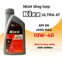 Nhớt Kixx xe số, xe tay ga 10W40, 5W40 made in Korea - Full Synthetic
