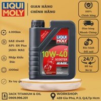 Nhớt Liqui Moly Scooter Race 10W40 cao cấp dành cho xe tay ga Nhập Khẩu Đức dầu nhớt chất lượng các loại - Scooter Race