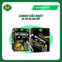 Nhớt máy và nhớt số dành cho xe tay ga - Saigon Petro - SP Force 4T Scooter, API SL, Dung tích 0.8L