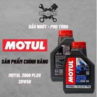 Nhớt Motul 3000 Plus 4T 20W50 dành cho xe số, tay côn