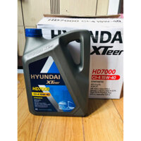 Nhớt ô tô Dầu HD7000, can 6L CI-4 15w40(Quà tặng) Huyndai XTEER