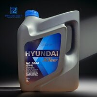 Nhớt Ô Tô HYundai HD 7000 15W40 API CF-4 5L Diesel (Xanh Dương) Hàn Quốc