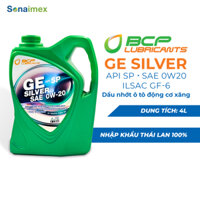 Nhớt Oto 0W20/10W40 Máy Xăng BCP GE SILVER 4 Lít Nhớt Thái Lan Nhập Khẩu Chính Hãng