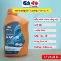 Nhớt Repsol Racing 10W40 mẫu mới (có chiết lẻ)