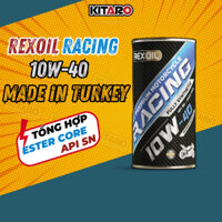 Nhớt REXOIL Racing 4T 10w40 Full tổng hợp, công nghệ ester, dành cho xe số, xe côn tay, dầu nhập khẩu Turkey