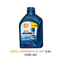 Nhớt Shell 4T AX7 10W40 0.8L