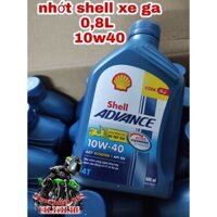 NHỚT SHELL ADVANCE AX7 XE GA  800ML
