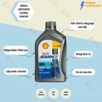 Nhớt Shell Advance Ultra 10W40 dầu nhớt tổng hợp cao cấp dành cho xe số, xe côn tay nhập Thái