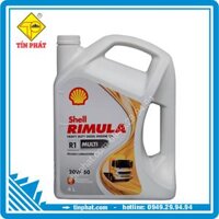 Nhớt Shell Rimula R1 Multi 20W50 4*4L